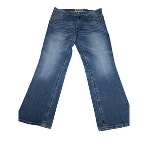 Ariat M6 Slim Boot Mens 40x32 Blue Denim Jeans Good Condition 10019561